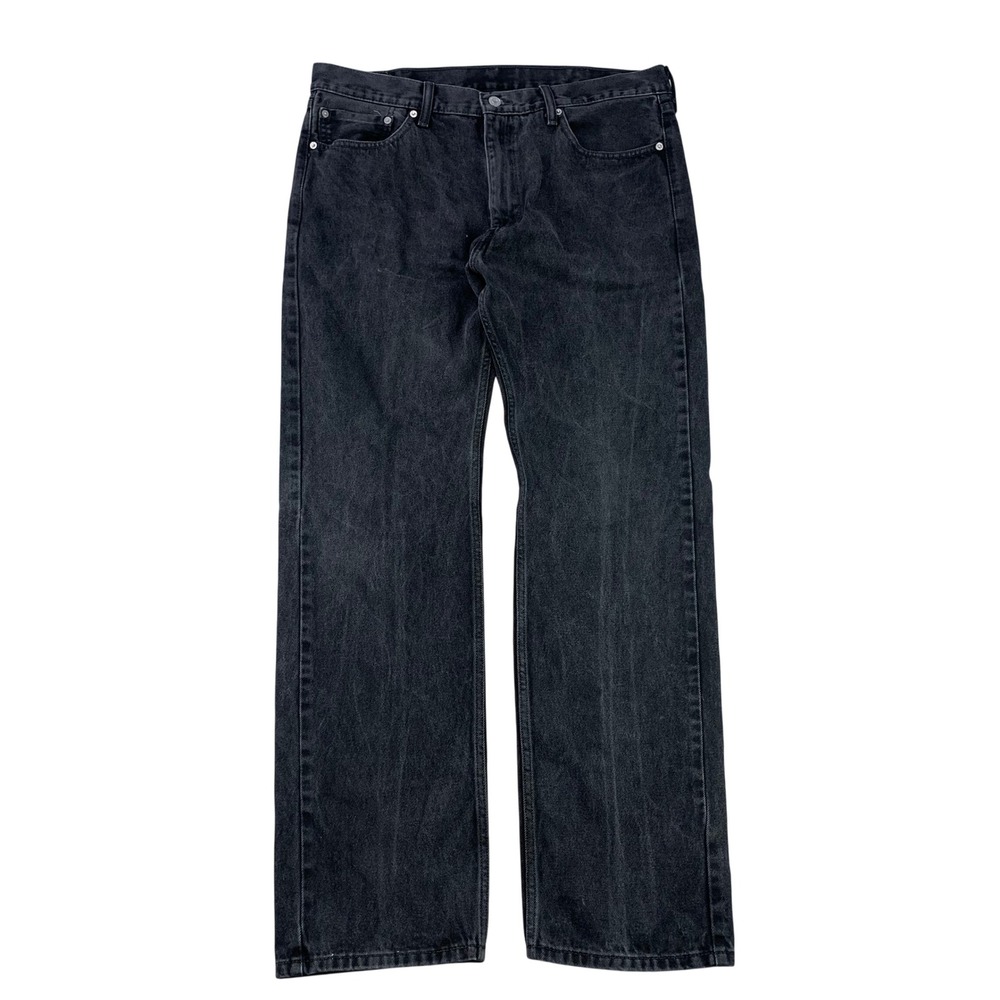 Vintage Levi's 505 Jeans Mens 38x34 Black Denim Straight Leg Cotton Y2K Workwear